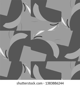 Abstract vector monochrome background. Halftone illustration pattern