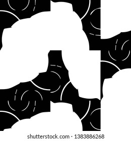 Abstract vector monochrome background. Halftone illustration pattern