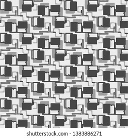 Abstract vector monochrome background. Halftone illustration pattern