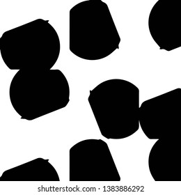 Abstract vector monochrome background. Halftone illustration pattern