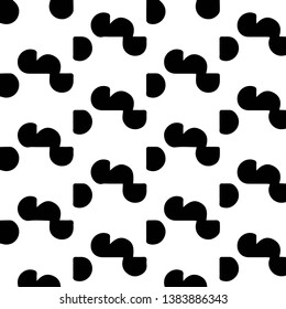 Abstract vector monochrome background. Halftone illustration pattern