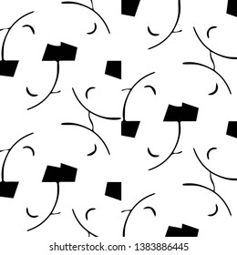 Abstract vector monochrome background. Halftone illustration pattern