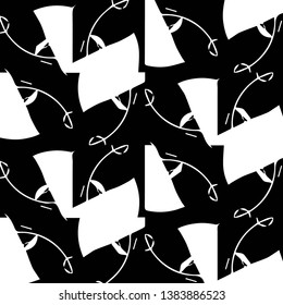 Abstract vector monochrome background. Halftone illustration pattern