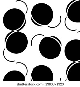 Abstract vector monochrome background. Halftone illustration pattern