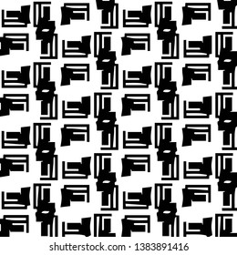 Abstract vector monochrome background. Halftone illustration pattern