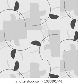 Abstract vector monochrome background. Halftone illustration pattern