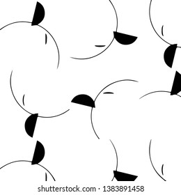 Abstract vector monochrome background. Halftone illustration pattern