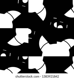 Abstract vector monochrome background. Halftone illustration pattern