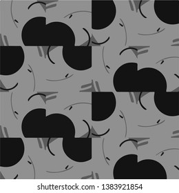 Abstract vector monochrome background. Halftone illustration pattern