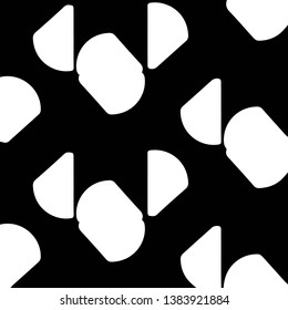 Abstract vector monochrome background. Halftone illustration pattern