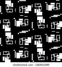 Abstract vector monochrome background. Halftone illustration pattern