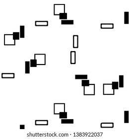 Abstract vector monochrome background. Halftone illustration pattern