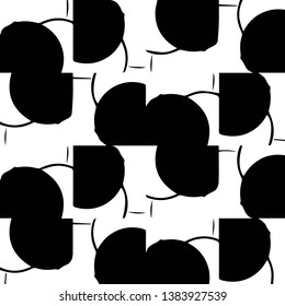 Abstract vector monochrome background. Halftone illustration pattern