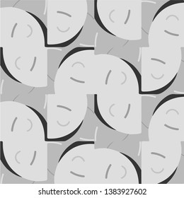 Abstract vector monochrome background. Halftone illustration pattern