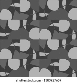 Abstract vector monochrome background. Halftone illustration pattern