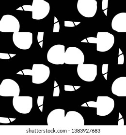 Abstract vector monochrome background. Halftone illustration pattern