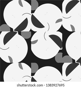 Abstract vector monochrome background. Halftone illustration pattern