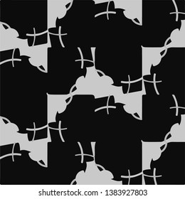 Abstract vector monochrome background. Halftone illustration pattern