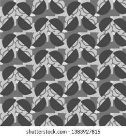 Abstract vector monochrome background. Halftone illustration pattern