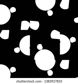 Abstract vector monochrome background. Halftone illustration pattern
