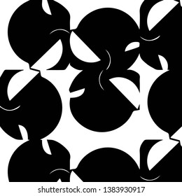 Abstract vector monochrome background. Halftone illustration pattern