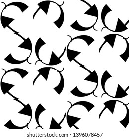 Abstract vector monochrome background. Halftone illustration pattern