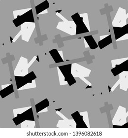 Abstract vector monochrome background. Halftone illustration pattern