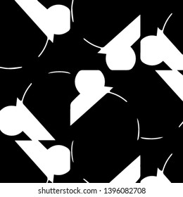 Abstract vector monochrome background. Halftone illustration pattern