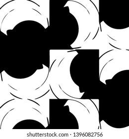 Abstract vector monochrome background. Halftone illustration pattern