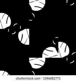 Abstract vector monochrome background. Halftone illustration pattern