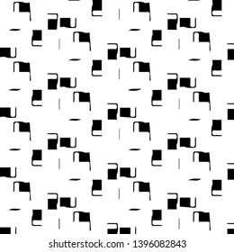 Abstract vector monochrome background. Halftone illustration pattern