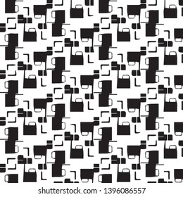 Abstract vector monochrome background. Halftone illustration pattern