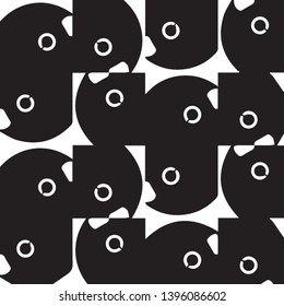 Abstract vector monochrome background. Halftone illustration pattern