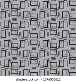Abstract vector monochrome background. Halftone illustration pattern
