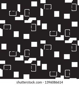 Abstract vector monochrome background. Halftone illustration pattern