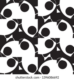 Abstract vector monochrome background. Halftone illustration pattern