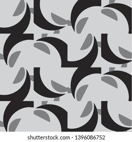 Abstract vector monochrome background. Halftone illustration pattern