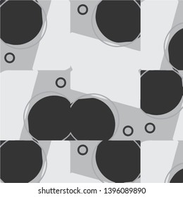 Abstract vector monochrome background. Halftone illustration pattern