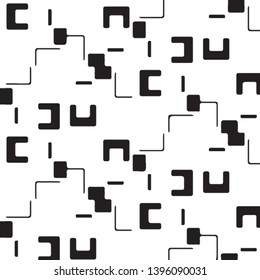 Abstract vector monochrome background. Halftone illustration pattern