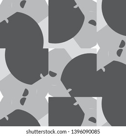 Abstract vector monochrome background. Halftone illustration pattern