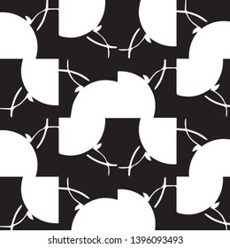 Abstract vector monochrome background. Halftone illustration pattern