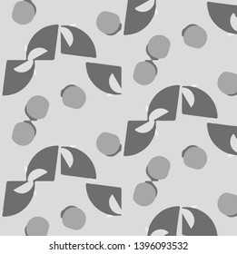 Abstract vector monochrome background. Halftone illustration pattern