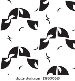 Abstract vector monochrome background. Halftone illustration pattern