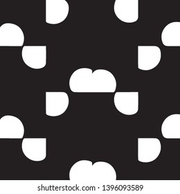 Abstract vector monochrome background. Halftone illustration pattern