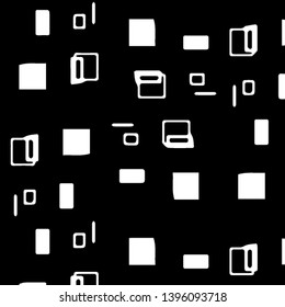 Abstract vector monochrome background. Halftone illustration pattern