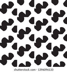 Abstract vector monochrome background. Halftone illustration pattern