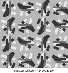 Abstract vector monochrome background. Halftone illustration pattern