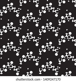 Abstract vector monochrome background. Halftone illustration pattern
