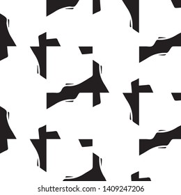 Abstract vector monochrome background. Halftone illustration pattern