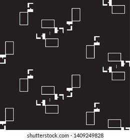 Abstract vector monochrome background. Halftone illustration pattern